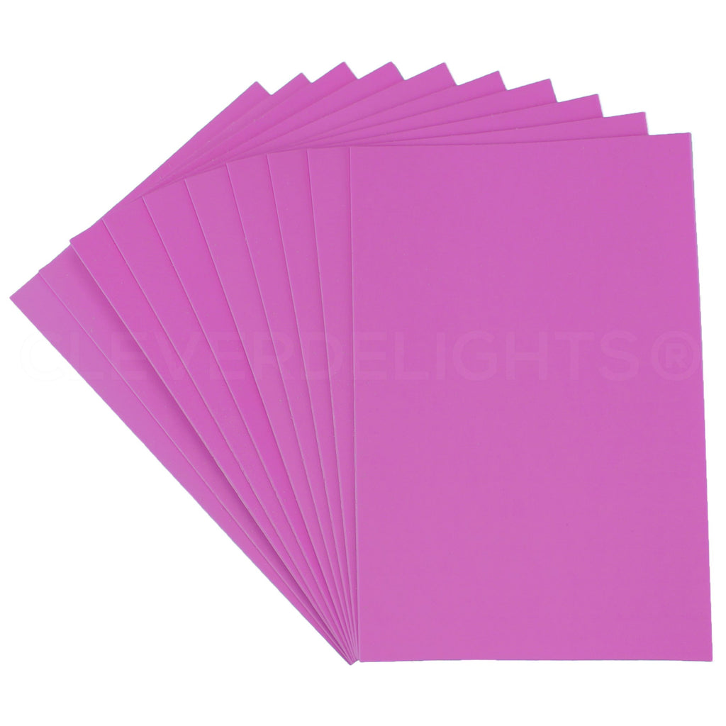 CleverDelights Magenta Foam Sheets - 8 x 12 - Adhesive Back